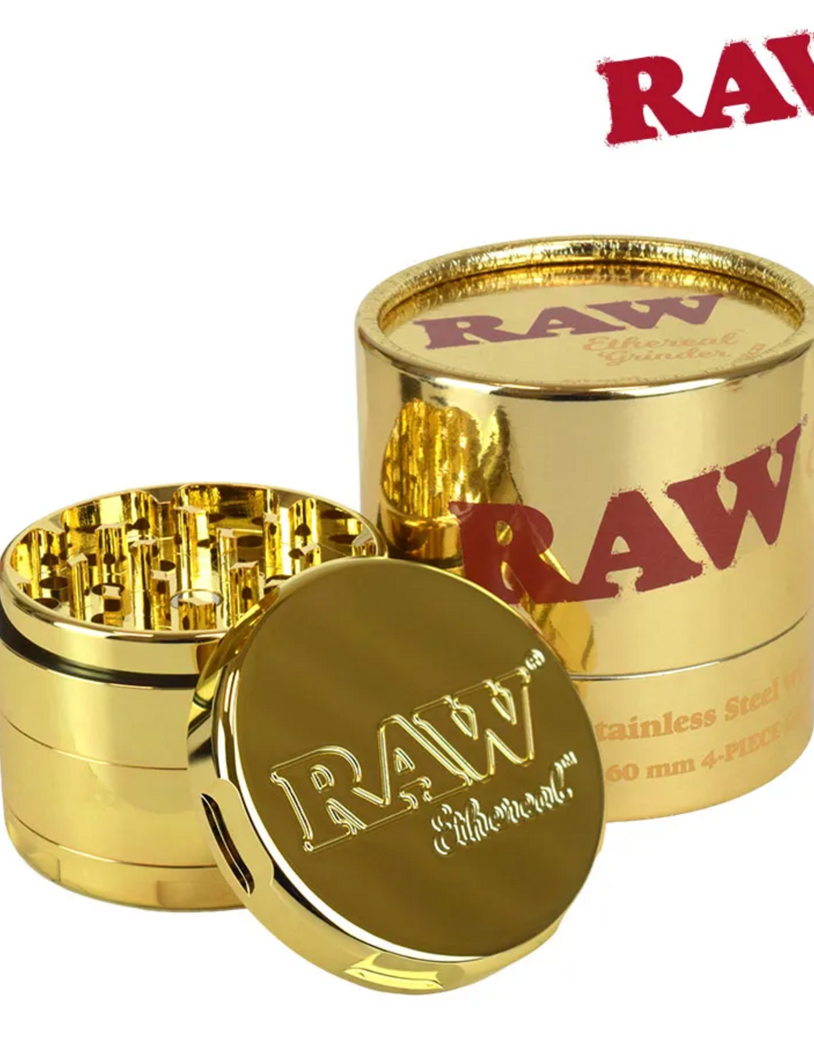 RAW RAW Ethereal Gold Plated Steel Grinder - 63mm