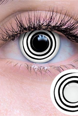 Black Spiral Contact Lenses