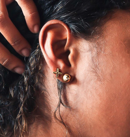 Brass & Unity Flower Power stud earrings