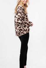 Lyla & Luxe Lyla Dotty Leopard sweater