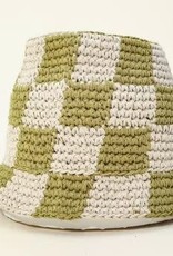 Pathz Pathz checkerd crochet bucket hat