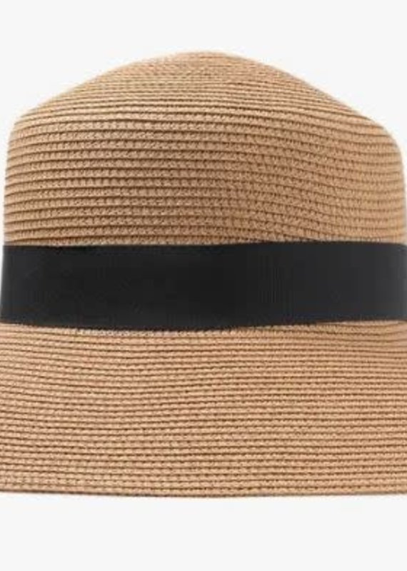 Pathz round top straw bucket hat