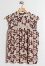 Indi & Cold Indi & Cold cap slv floral blouse