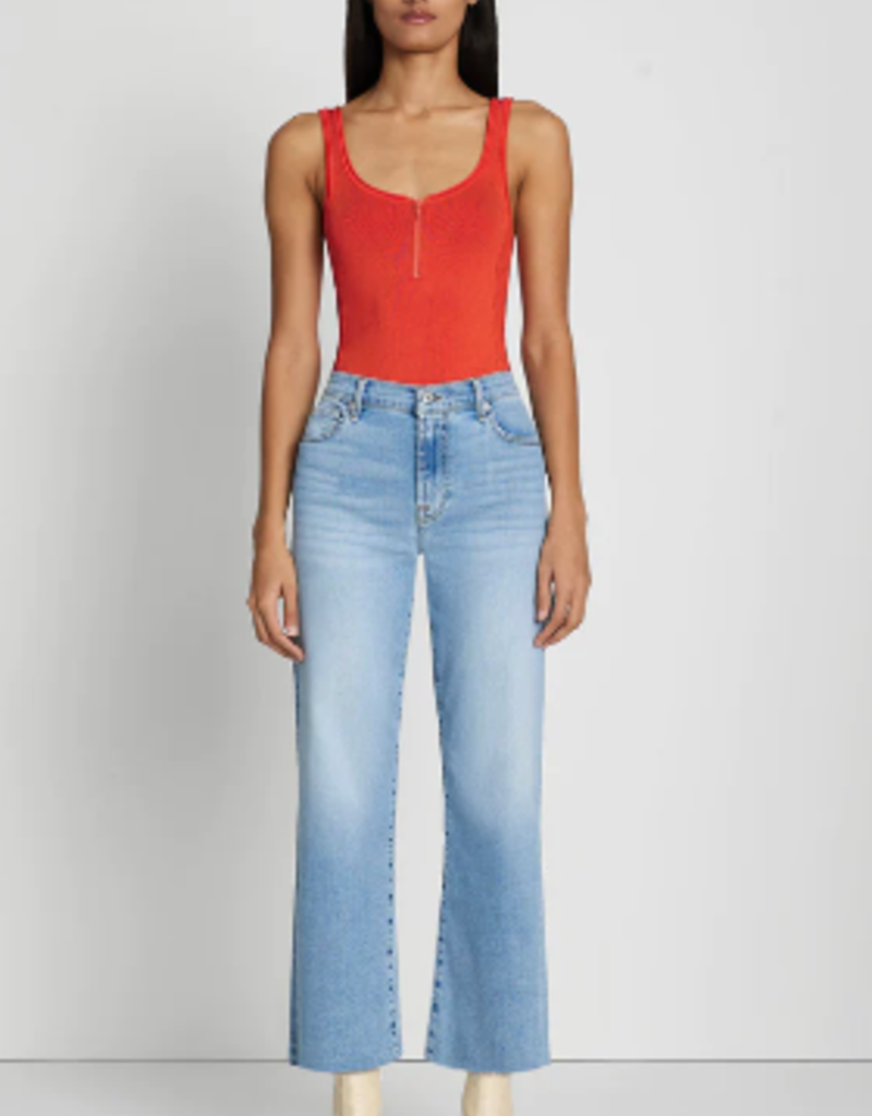 HIGH-RISE FULL-LEG DENIM CROPS