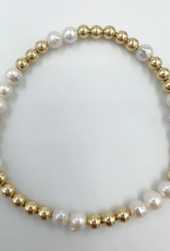 Saskia de Vries Saskia 14k filled pearl bracelet