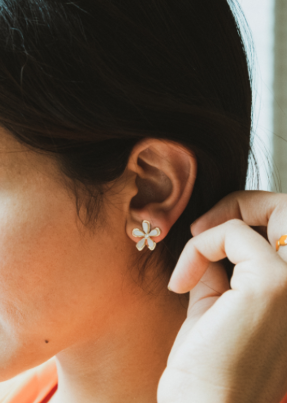 Jackie Fashion Flower earrings