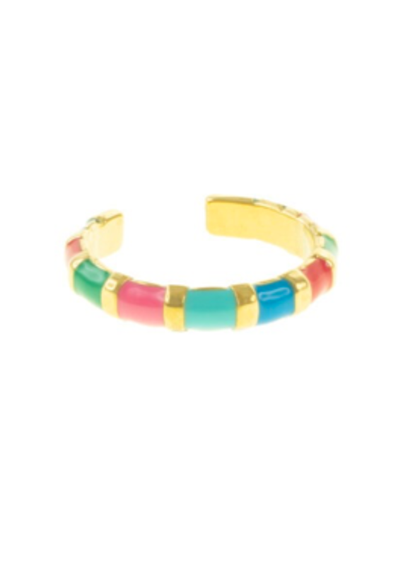 Jackie Fashion Striped ring