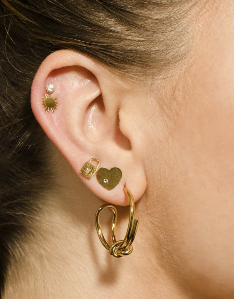 hackney Nine Hackney Love Lok 2 pair studs