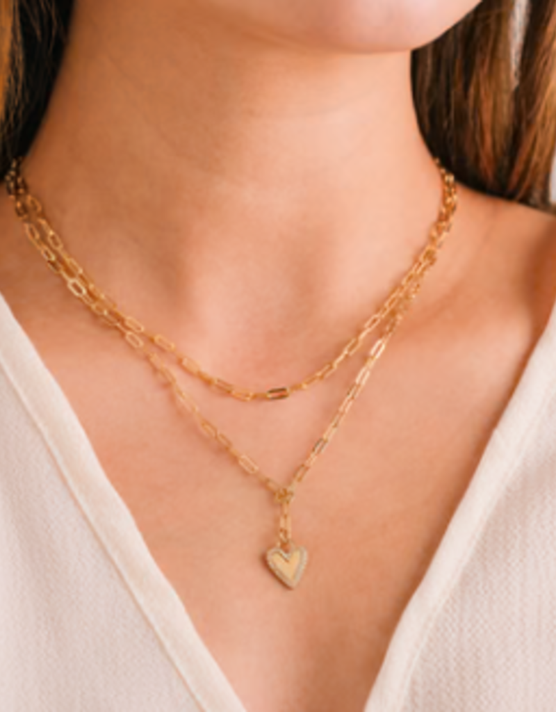 Lover's Tempo Lover's Tempo Verona Pave Heart Necklace