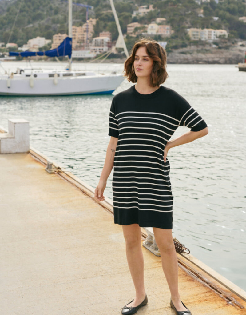 Kaffe Kaffe Lizza narrow stripe dress