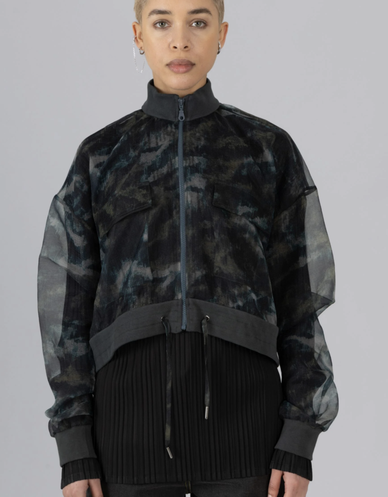 Organza bomber jacket deals