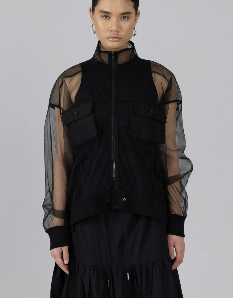 Esthe Esthe Tulle Oversized jacket