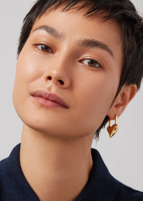 Jenny Bird Padlock Heart earring