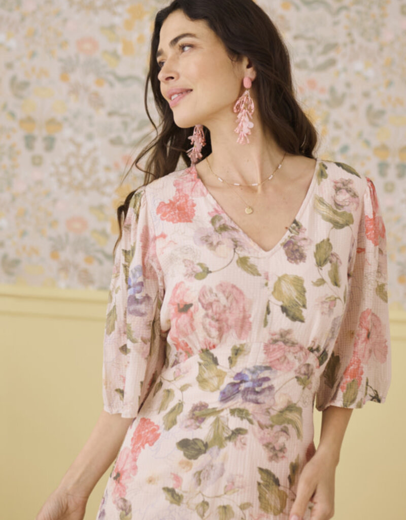 Cream Cream Hailey long dress