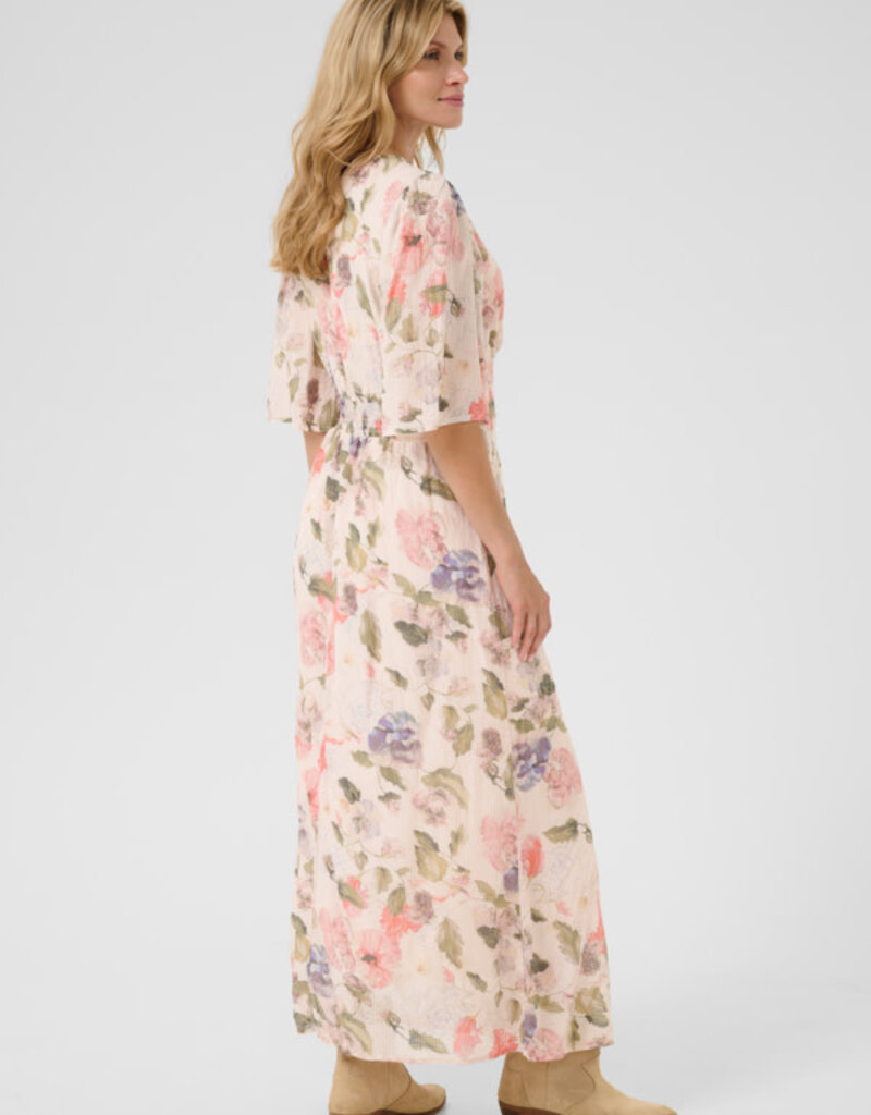 Cream Cream Hailey long dress