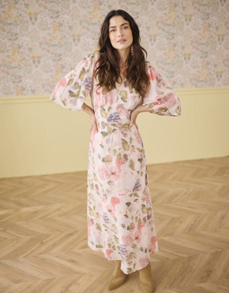 Cream Cream Hailey long dress