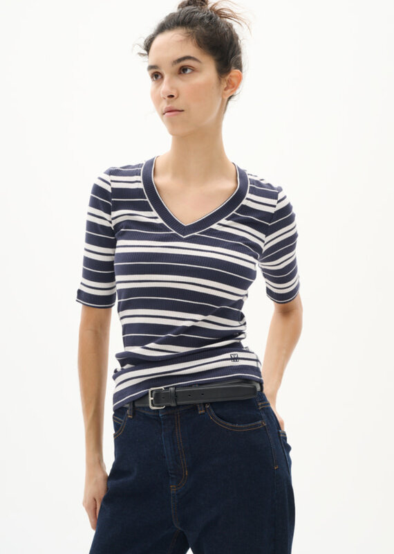 InWear Dagna stripe v tee