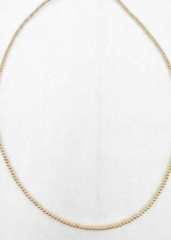 Saskia de Vries Leave on necklace 2mm