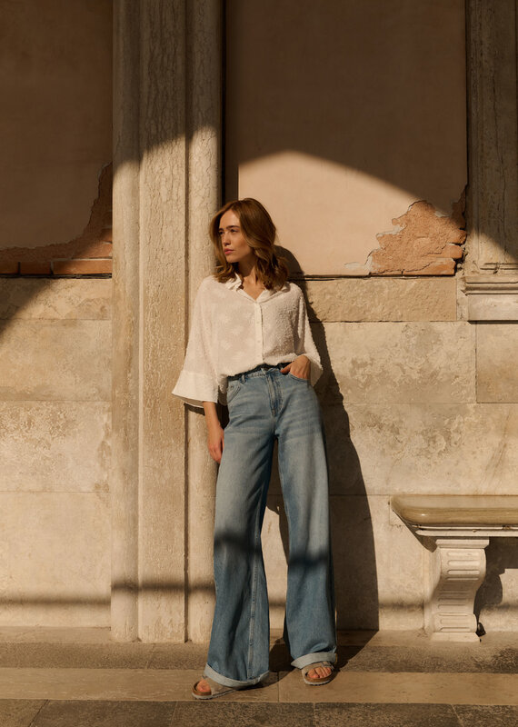 YaYa Loose denim roll 32"