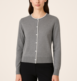 Meilleur Moment Contrasting stitch cardi