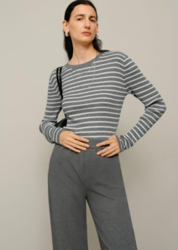 Meilleur Moment Stripe knit crew
