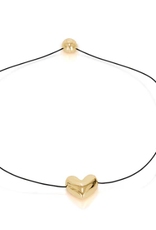 Limlim Limlim Short Shiny Heart necklace
