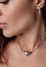 Limlim Limlim Short Shiny Heart necklace