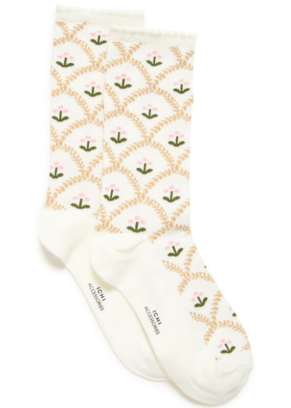 Ichi Floral sock