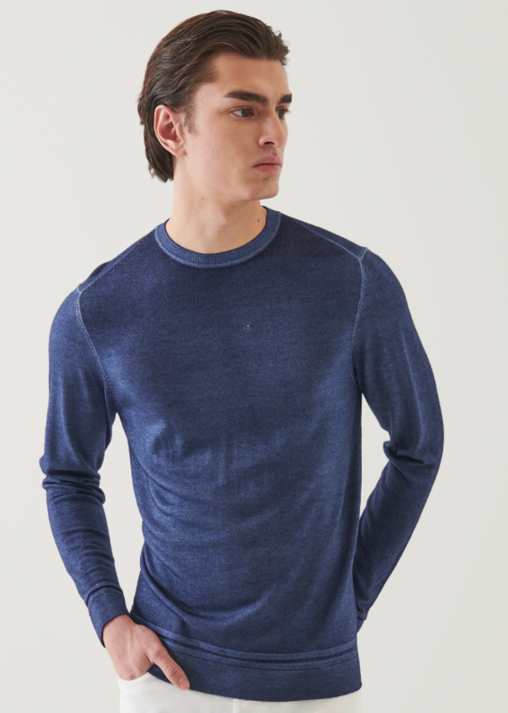 Patrick Assaraf Merino Vintage Crew Neck