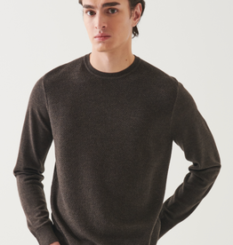 Patrick Assaraf Textured Merino Crew Neck