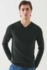 Patrick Assaraf Patrick 12GG Merino Fine Rib Vneck