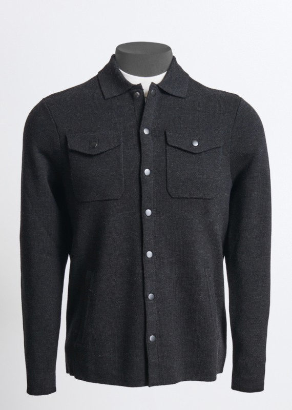 Patrick Assaraf Full Milano Snap Front Overshirt