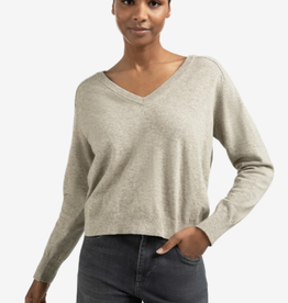 YaYa Vneck swtr buttons