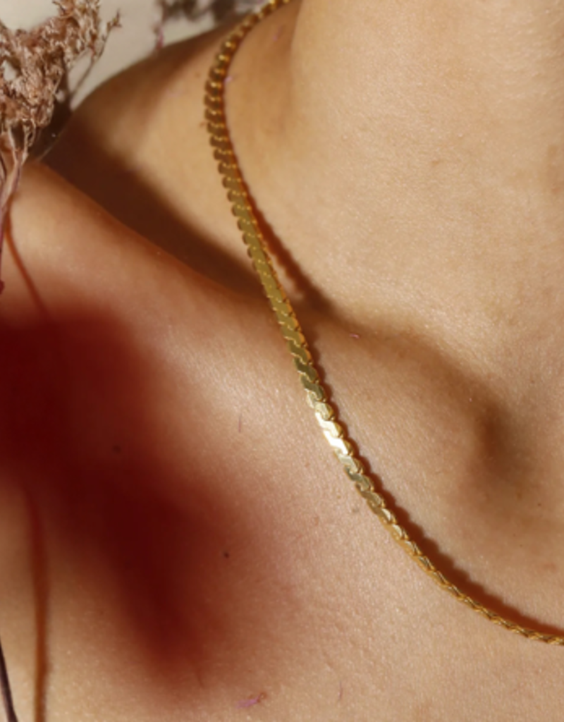 House of Jewllery HOJ Serpentine Chain 3mm 16" + 2"