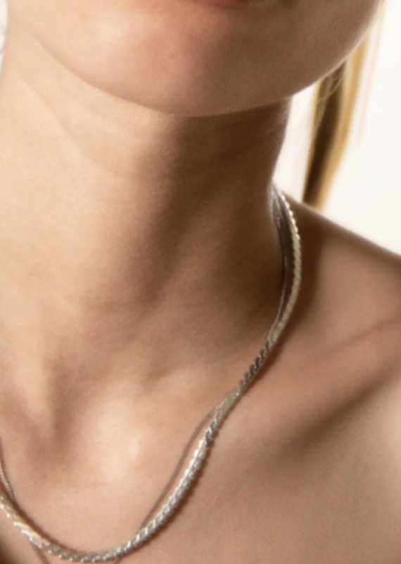 House of Jewllery Serpentine Chain 3mm 16" + 2"