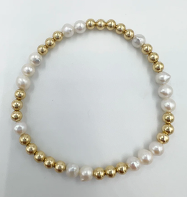Saskia de Vries 14K Gold Filled Freshwater pearl bracelet