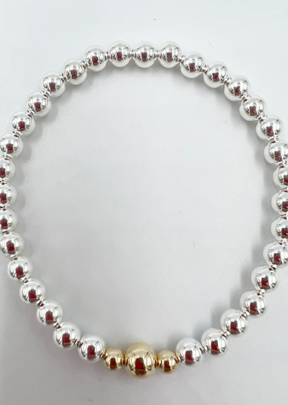 Saskia de Vries Gold Ball Bracelet