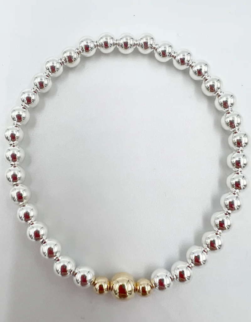 Saskia de Vries Saskia Gold Ball Bracelet