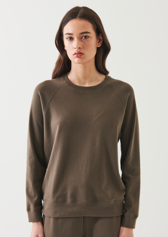 Patrick Assaraf Brushed raglan sweatshirt