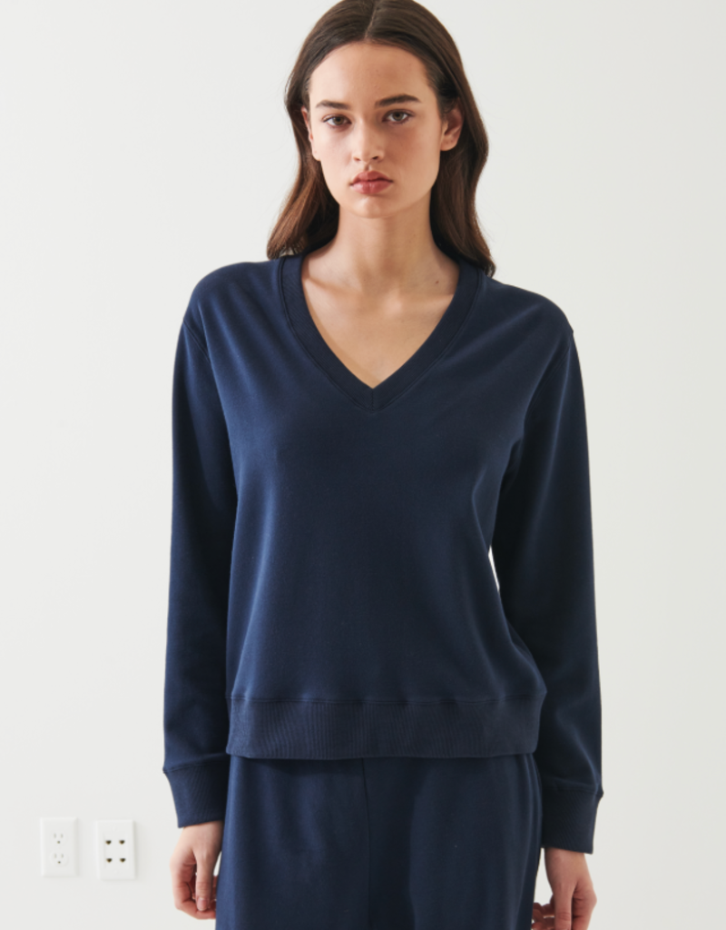 Patrick Assaraf Patrick Brushed Vneck