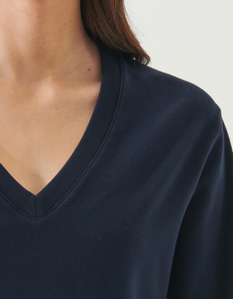 Patrick Assaraf Patrick Brushed Vneck