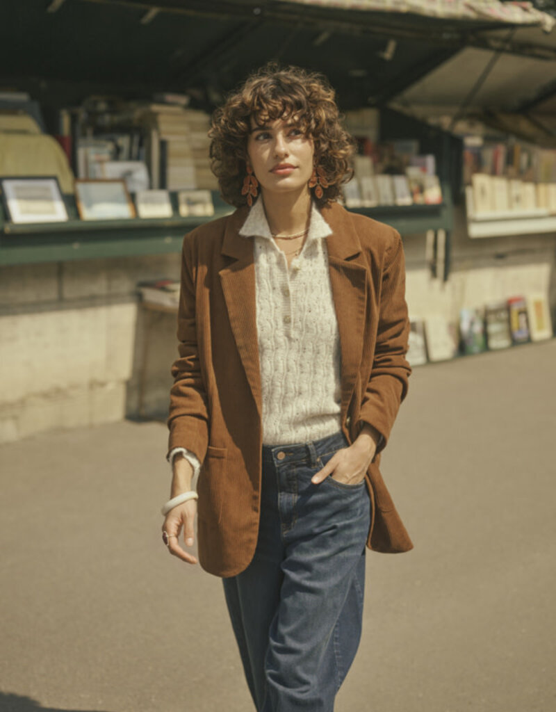 Cream Cream Kanna cord blazer