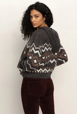 Sanctuary Sanctuary Zip Up Fairisle hoodie