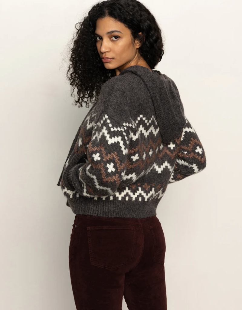 Sanctuary Sanctuary Zip Up Fairisle hoodie
