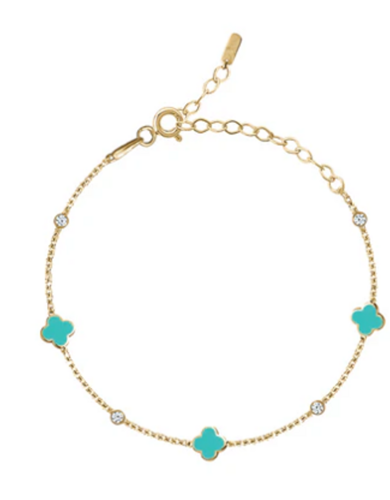Limlim Limlim Clover enamel bracelet