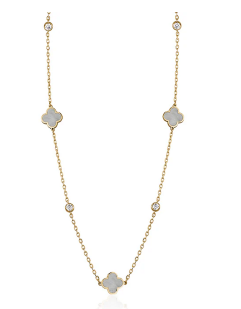 Limlim Limlim Clover enamel necklace
