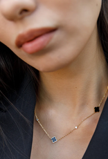 Limlim Limlim Clover enamel necklace