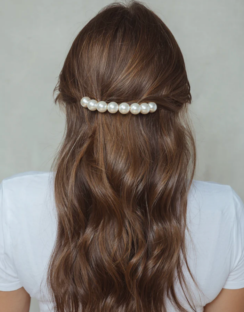 Limlim Limlim Half Moon Pearl barrette