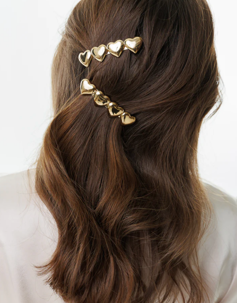 Limlim Limlim Four Heart Barrettes set
