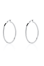 House of Jewllery HOJ Plain Tube Hoop 40mm earrings